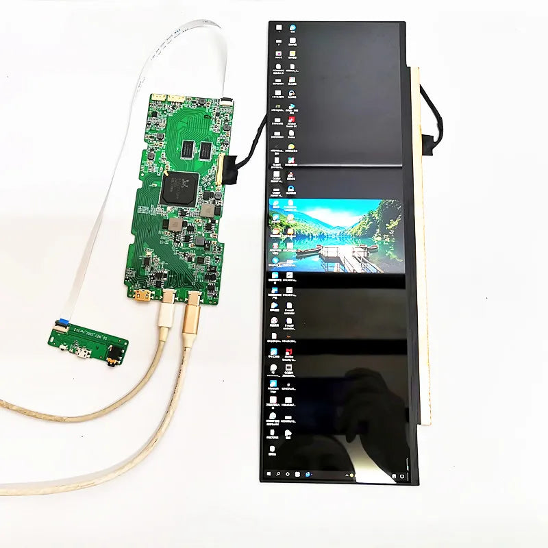 Custom 4K Gravity rotating LCD display module 3840*1100 HD Type-C for Raspberry Pi Computer Temperature Memory Display Cars DIY Kits Manufacturer