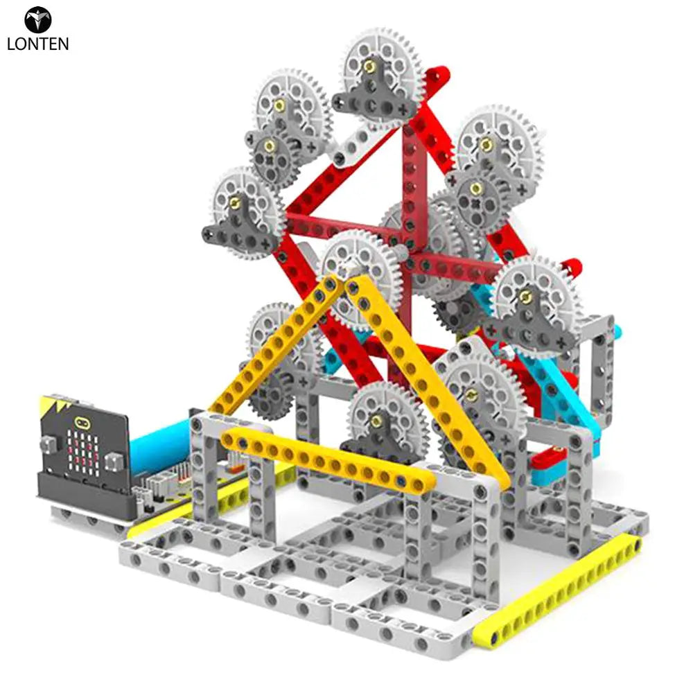 Custom Lonten 2019 New High Tech Toys for Micro:bit Programmable Building Block DIY Smart Ferris Wheel Kit Children Learning Manufacturer