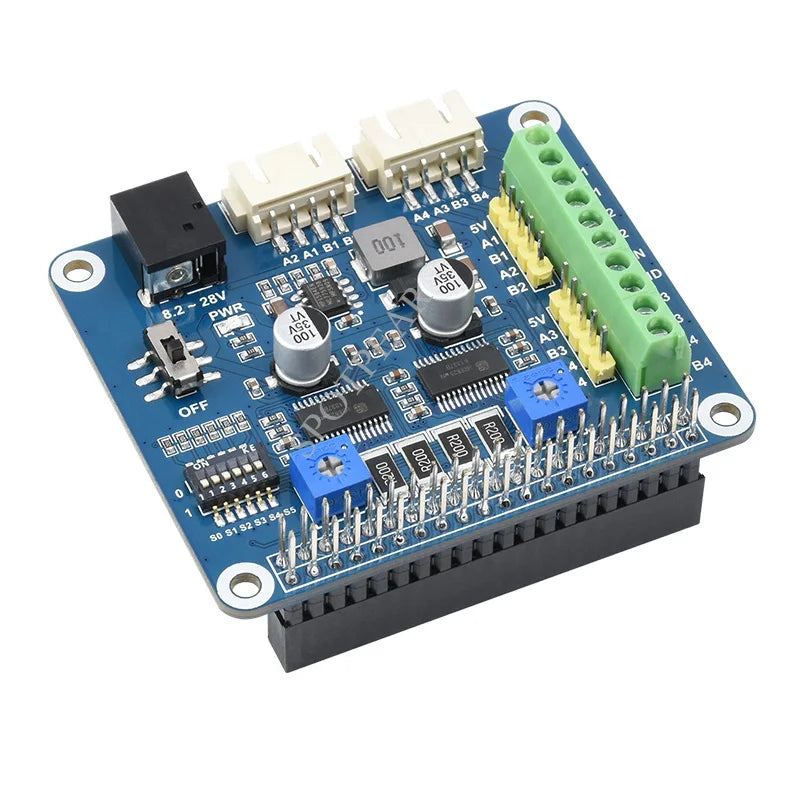 Custom Raspberry Pi Stepper Motor HAT HRB8825 Drives Two Stepper Motors Up To 1/32 Microstepping Manufacturer