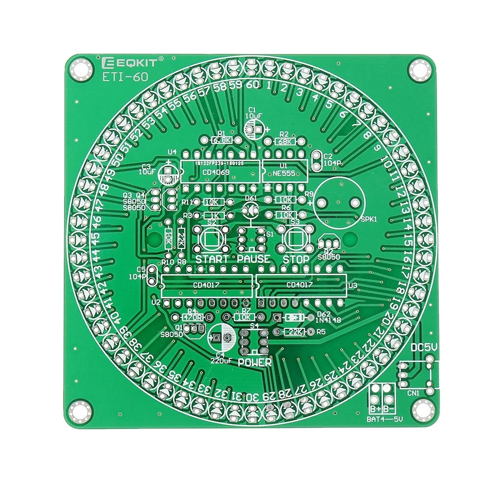 Custom Lonten 3Pcs/Lot 60 Seconds Electronic Timer Kit DIY Parts Soldering Practice Board ETI-60 Manufacturer