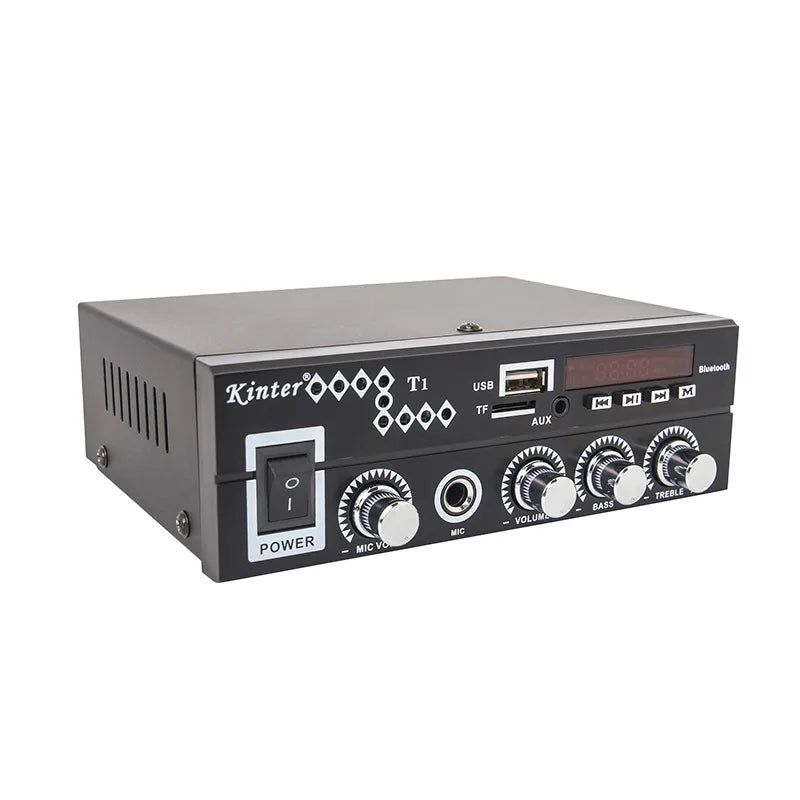 Custom FM Mp3 Player 2*60W Audio Power AMP Equalizer HiFi Class D Digital Mp3 Decoder Home Car Amplifier board AC90-240V pcb assembly Manufacturer