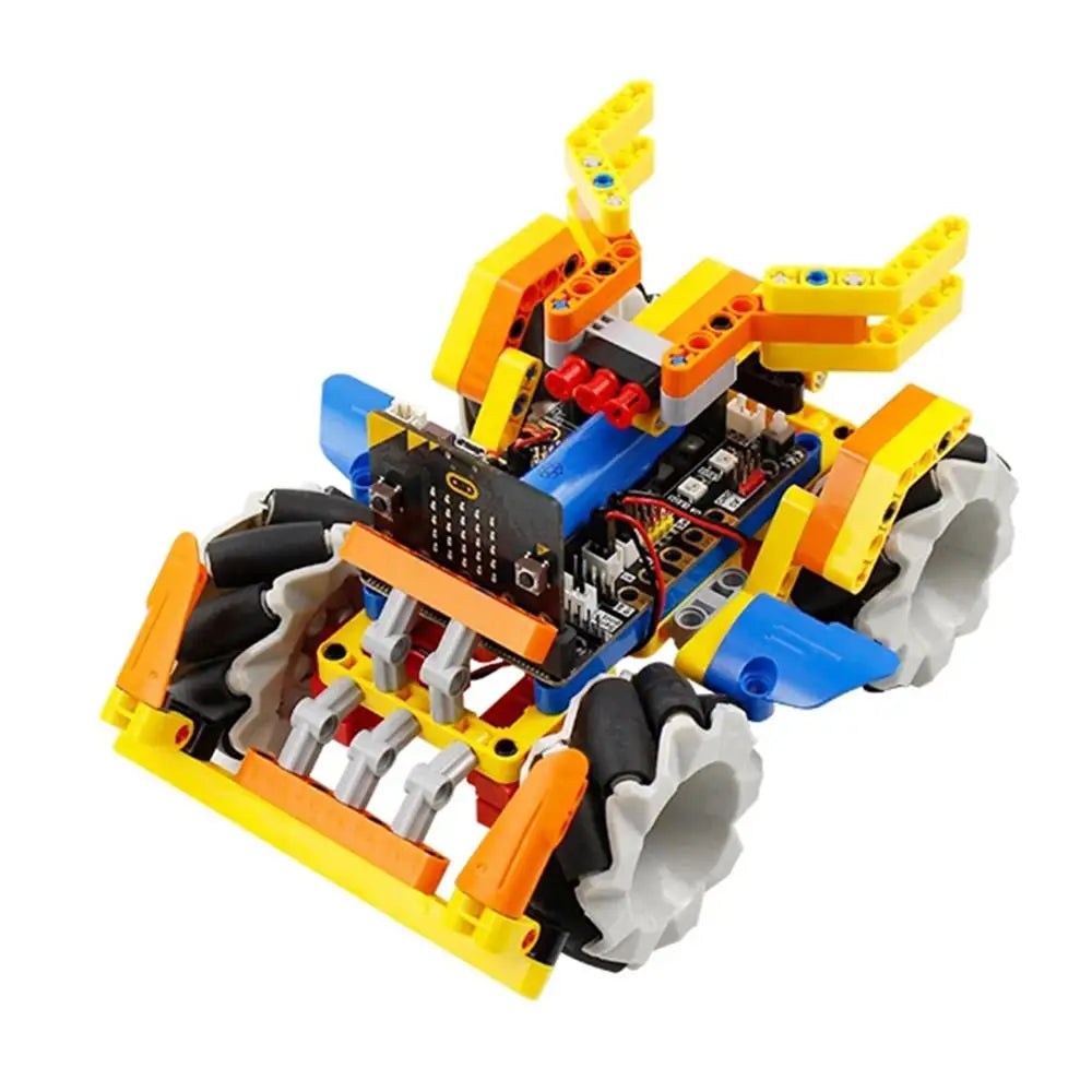 Custom Programmable Intelligent Robot Building Block Kit Mecanum Wheel Smart Robot Car for Micro: bit (With/Without Micro:bit Board) Manufacturer