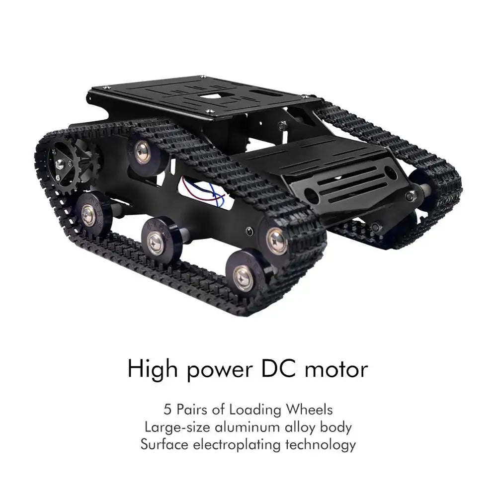 Custom Custom smart robot car Tank chassis kit aluminum alloy motor Raspberry PI DIY remote control robot Manufacturer