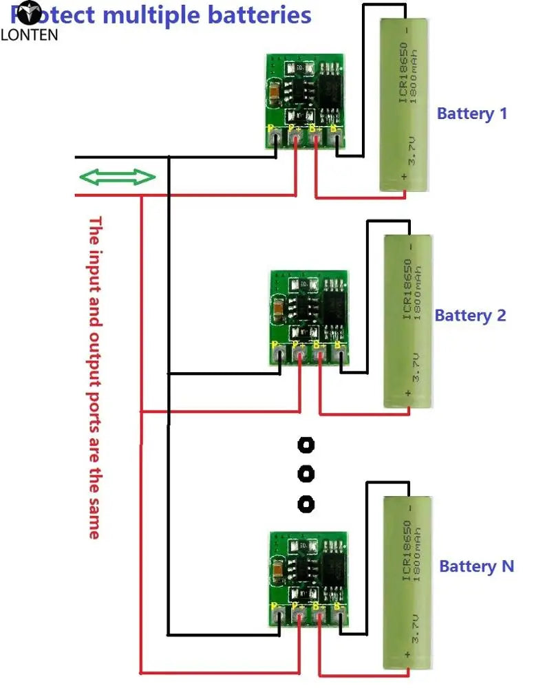 Custom 2pcs 3.7V 4.2V 3A Li-ion Lithium Battery Charger Over Charge Discharge Overcurrent Protection Board Module Manufacturer