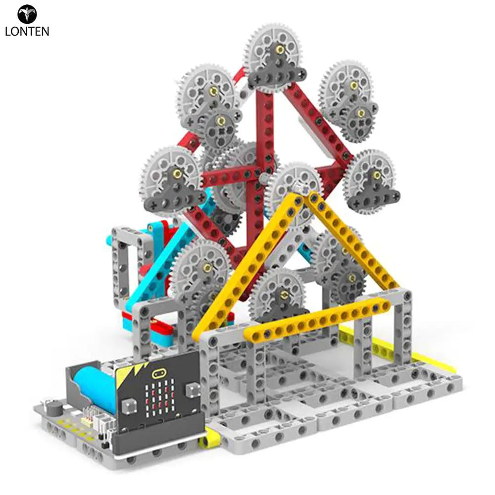 Custom Lonten 2019 New High Tech Toys for Micro:bit Programmable Building Block DIY Smart Ferris Wheel Kit Children Learning Manufacturer