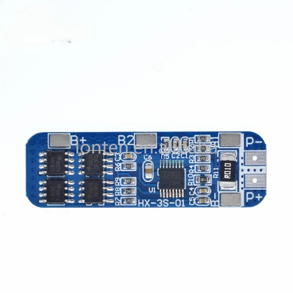 Custom 3S 12V 18650 10A BMS Charger Li-ion Lithium Battery Protection Board Circuit Board 10.8V 11.1V 12.6V Electric Manufacturer