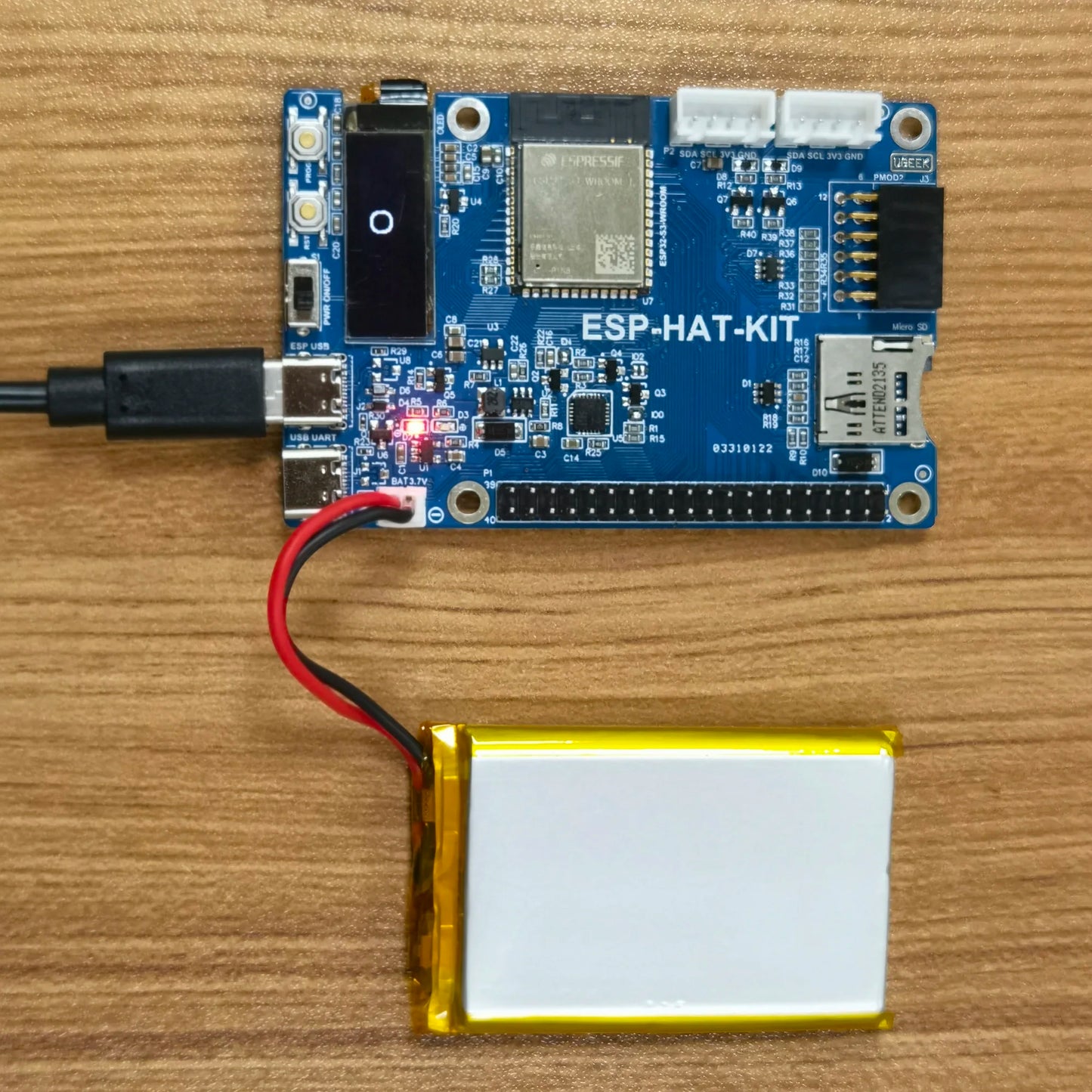 Custom ESP-HAT-KIT ESP32-S3 Deverlopment Board, Wifi + BT Le Mcu Module Met 0.91 "Oled Manufacturer