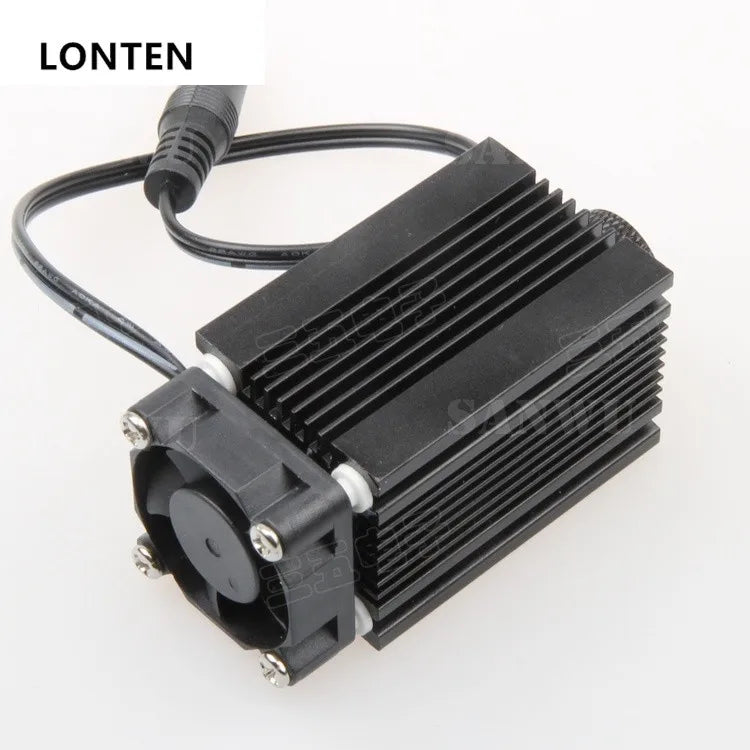Custom Lonten 300mW 405nm Focusable Blue Violet Laser Module for DIY Laser Printer Engraving Machine Engraver with cooling fan Manufacturer