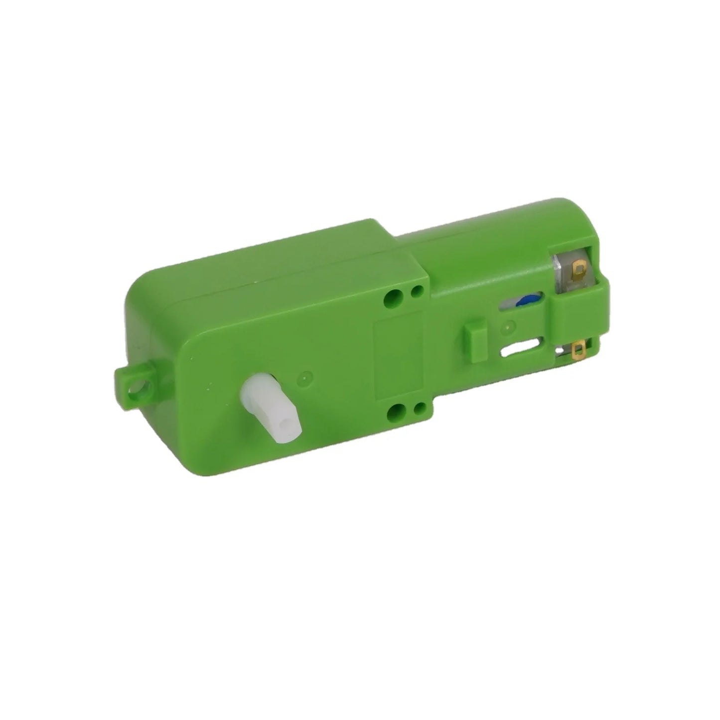 Custom Robot reduction motor plastic gear motor green and yellow TT tooth box brush DC motor Manufacturer