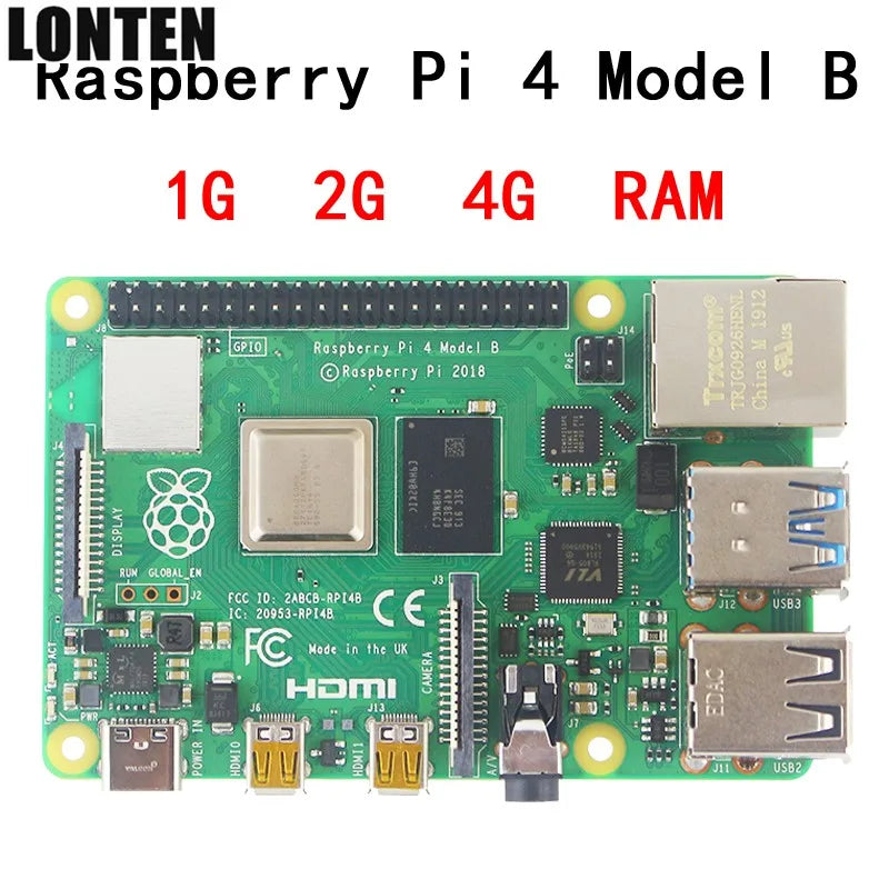 Custom Original Raspberry Pi 4 Model B Development Board 4GB 4G RAM Raspberry Pi 4B Manufacturer