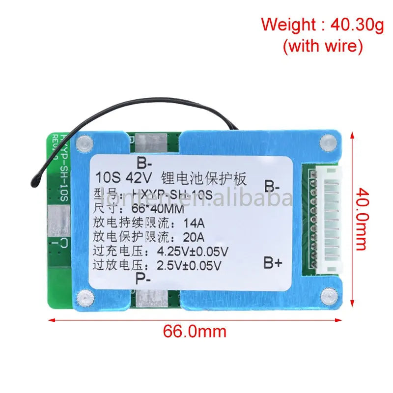 Custom 10S 42V 15S BMS Polymer Cell 18650 Lithium Battery Protection Board With Balance Built-in Temperature Control Manufacturer