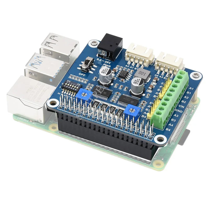 Custom Raspberry Pi Stepper Motor HAT HRB8825 Drives Two Stepper Motors Up To 1/32 Microstepping Manufacturer