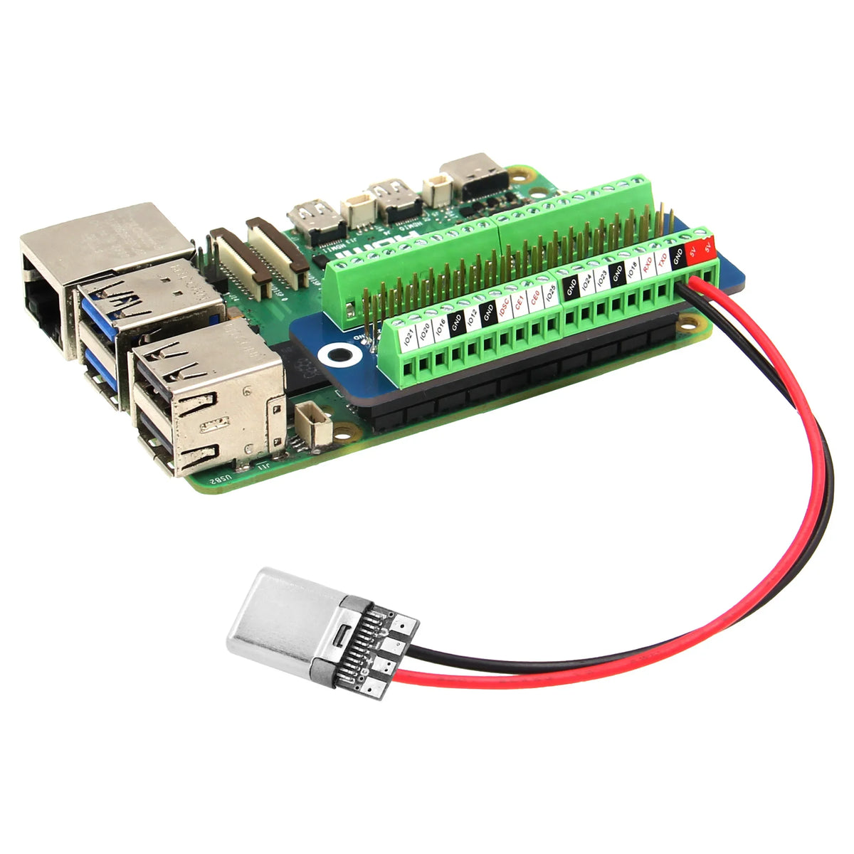 G469 mini terminal expansion board for Raspberry Pi 5/4B/3B+/3B/Zero/Zero W