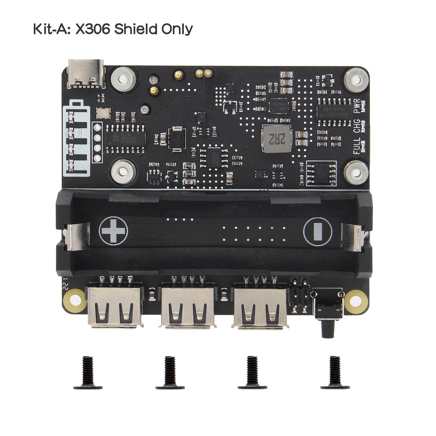 Custom Raspberry Pi Zero 2 W / Zero W 18650 UPS & USB HUB Shield (X306) Manufacturer