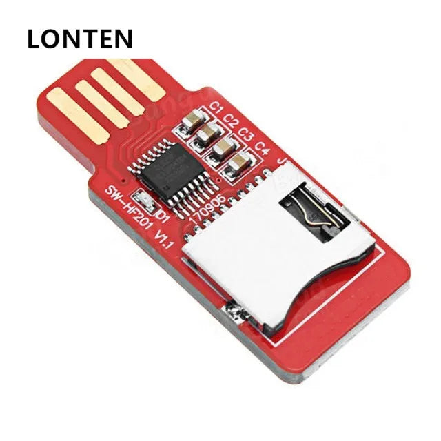 Custom Lonten 5Pcs/Lot HF201 Read/write TF Card Reader Memory Card T-Flash Card Module USB2.0 Support Plug And Play Hotpl Manufacturer