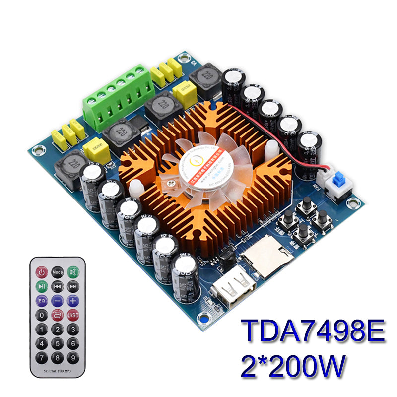 2*200W TDA7498E Digital Amplifier Board Power Class D HiFi Audio Stereo Subwoofer Home Theater Speaker Amplifiers pcb assembly Customize