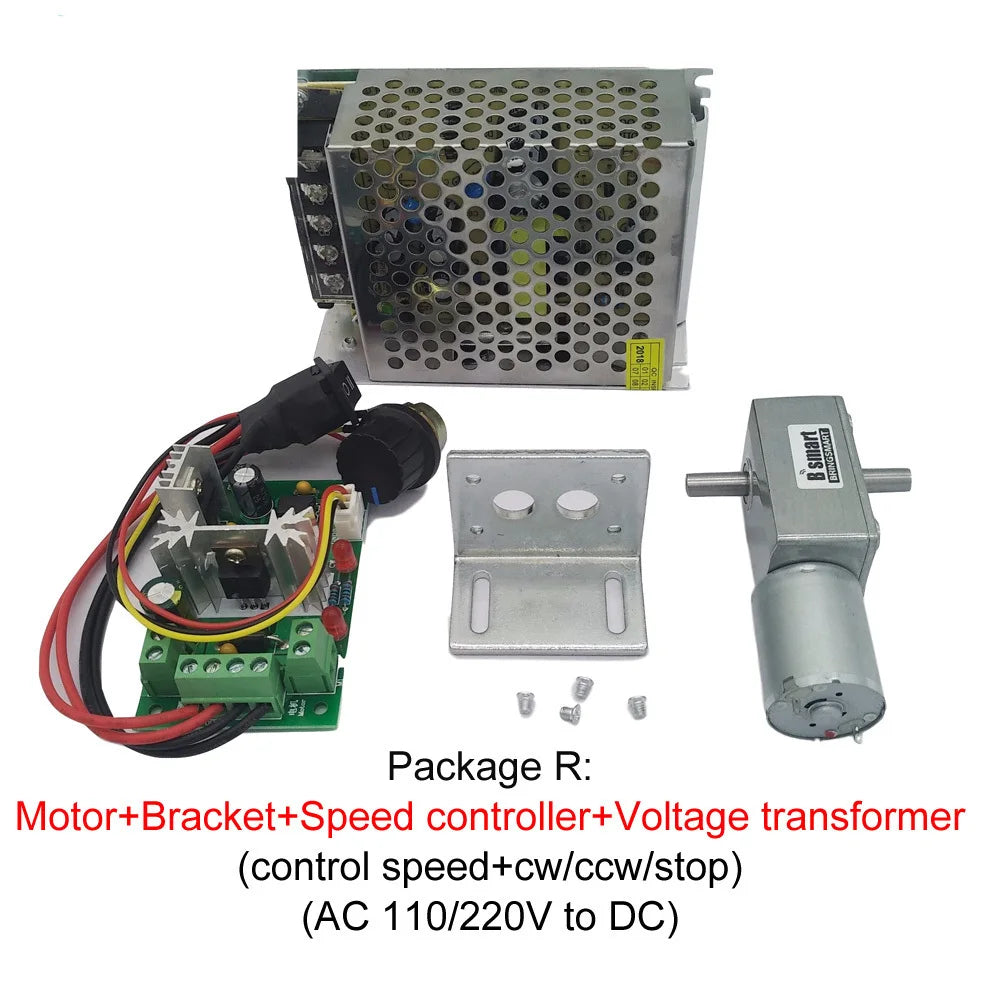 Custom 12V Volt DC Worm Geared Double Shaft Motor 6V Dual Output Shaft Reducer Motors 24V DC Reversed Reduction Self-lock JGY370 Manufacturer