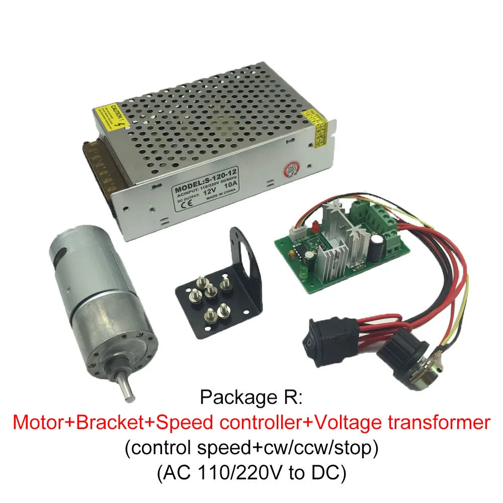 Custom JGB37-545 High Speed Electric Motors 7-960 rpm 12-36V High Torque Printer DC Motor Reduction 24V Gear Motor Manufacturer