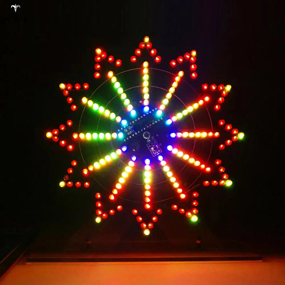 Custom Lonten DIY Colorful LED Automatic Rotating Ferris Wheel Kit Electronic Components DIY Ferris Wheel Infrared Remote Ferris Wheel Manufacturer