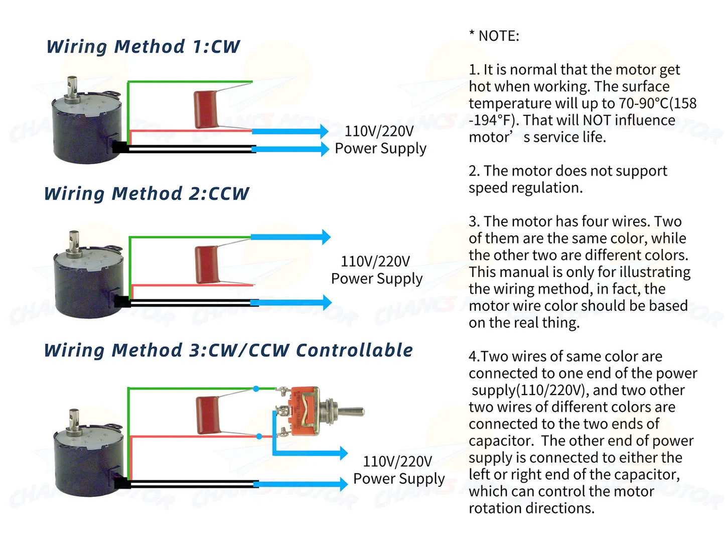 Custom Synchronous Low Speed Motor 50KTYZ AC 110V 1/1.2RPM Small Electric Incubators Motor Turning Motor Manufacturer
