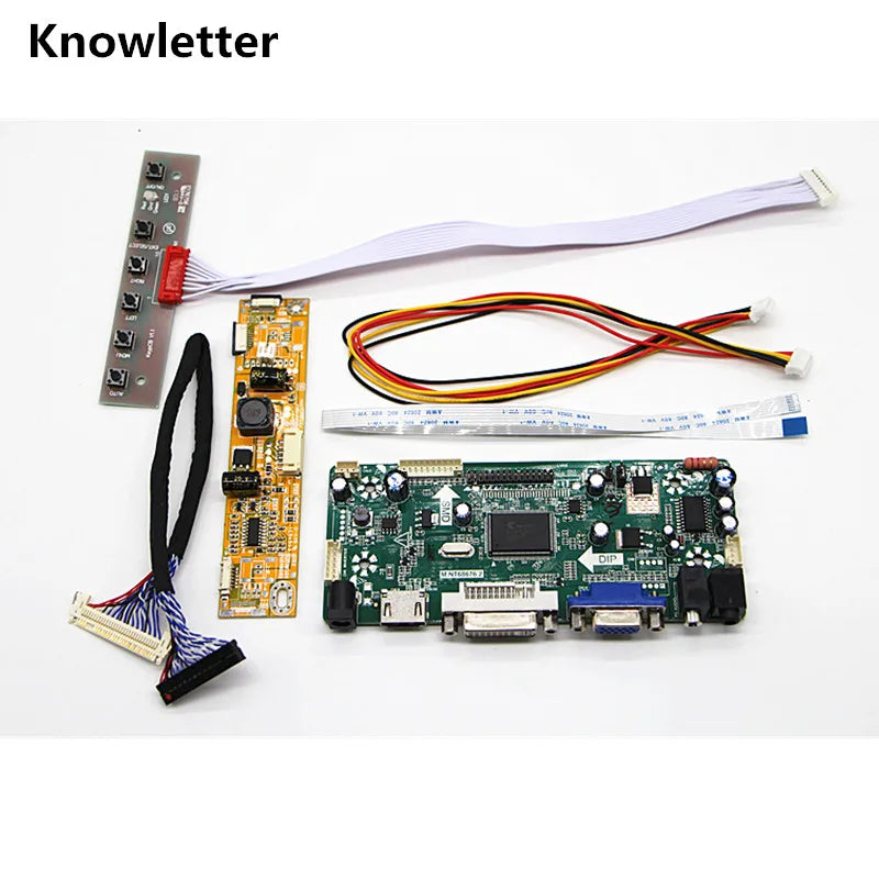 Custom HD+DVI+VGA+AUDIO LCD Controller Board kit For 20" LM200WD3 TLC7 1600*900 LCD controller board DIY kits Manufacturer