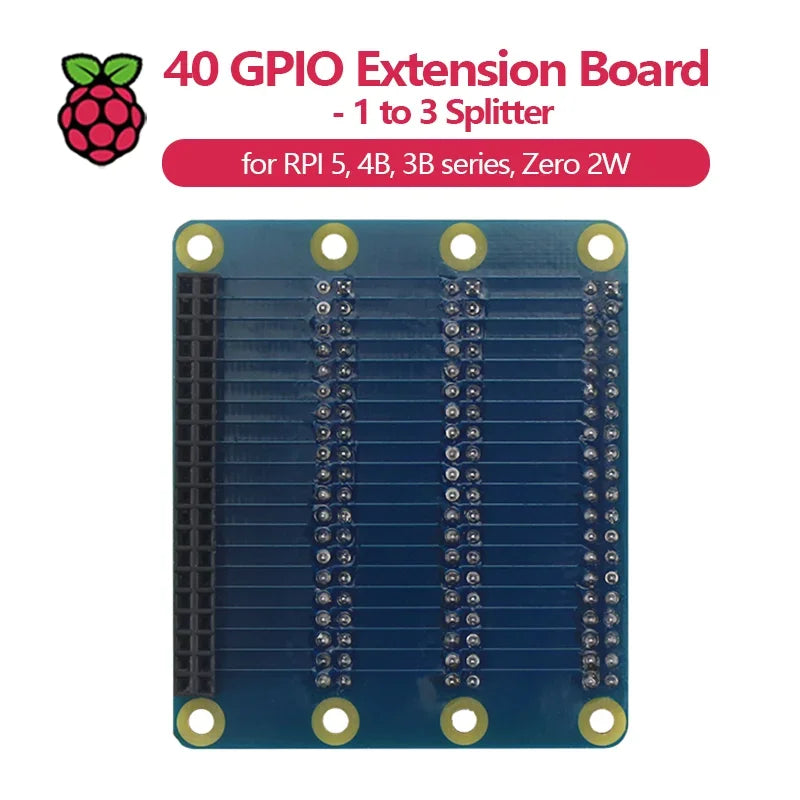 Raspberry Pi GPIO Extension Board 1 To 3, 40 Pin GPIO Module for Raspberry Pi 5, 4B, 3B+/3B, Zero 2 W Banana Pi