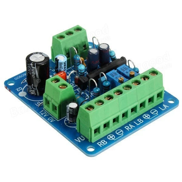 Custom Audio Level Amp Driver Board With Two VU Meter Module Manufacturer