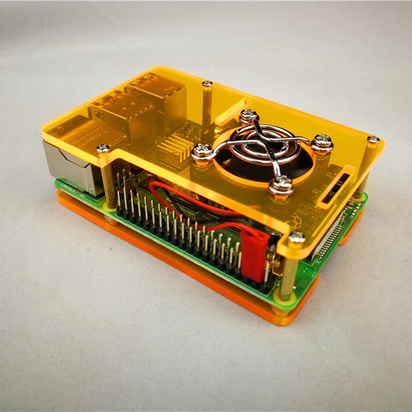 Custom In Stock !!!! Raspberry Pi 4 2-layers acrylic Case Box shell for Raspberry Pi 4 case Manufacturer