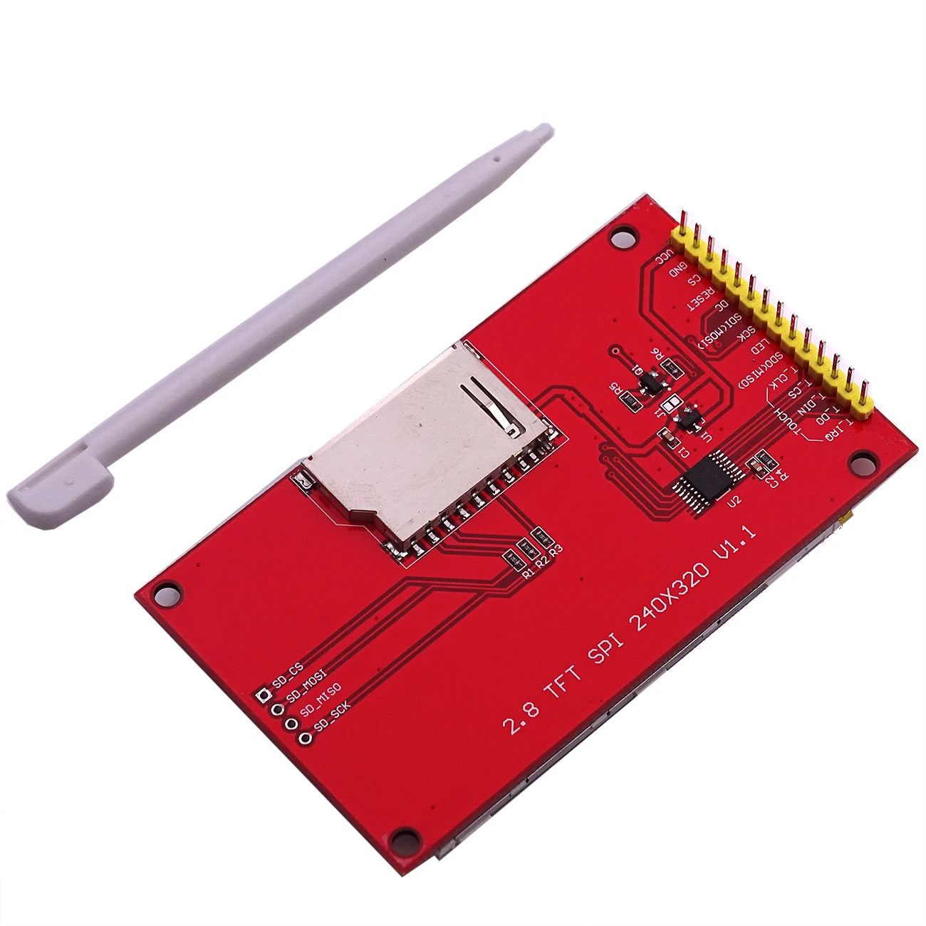 Custom 240X320 2.8 quot Spi Tft Lcd Touch Panel Poort Module Met Pcb ILI9341 5V/3.3V raspberry pi Manufacturer