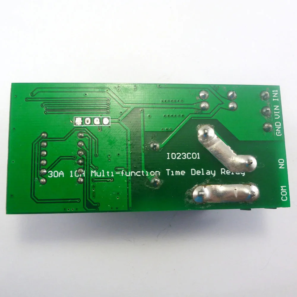 Custom OEM IO23C01_12V DC 12V 30A Multifunction Timer Delay Relay Module High Power On/Off Adjustable for PLC Motor LED Car Manufacturer