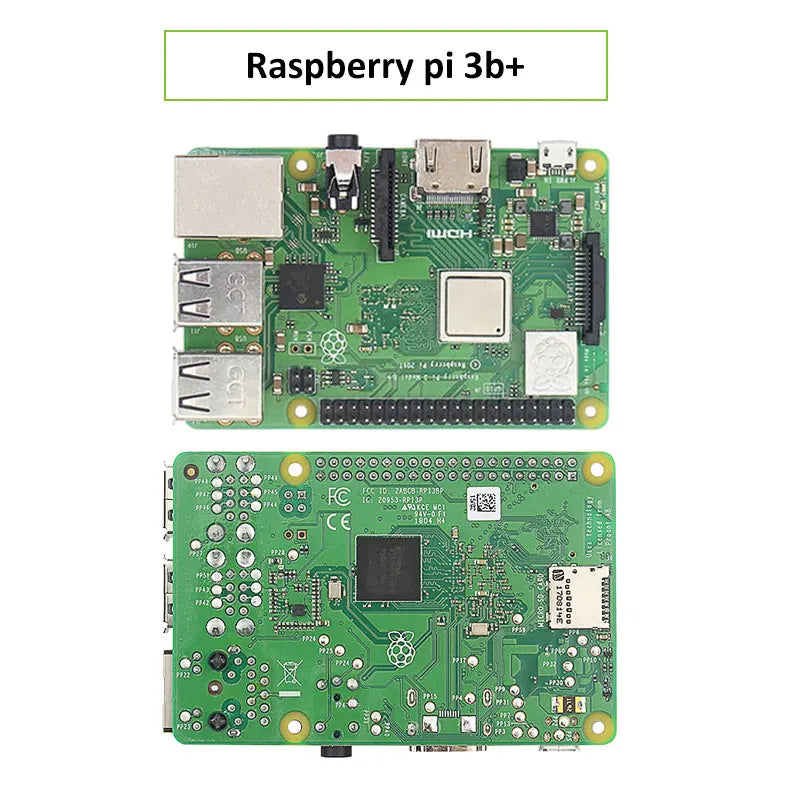 Custom Original Raspberry Pi 3 Model B Plus with WiFi 3.5-inch touch screen, power adapter, case and radiator Manufacturer