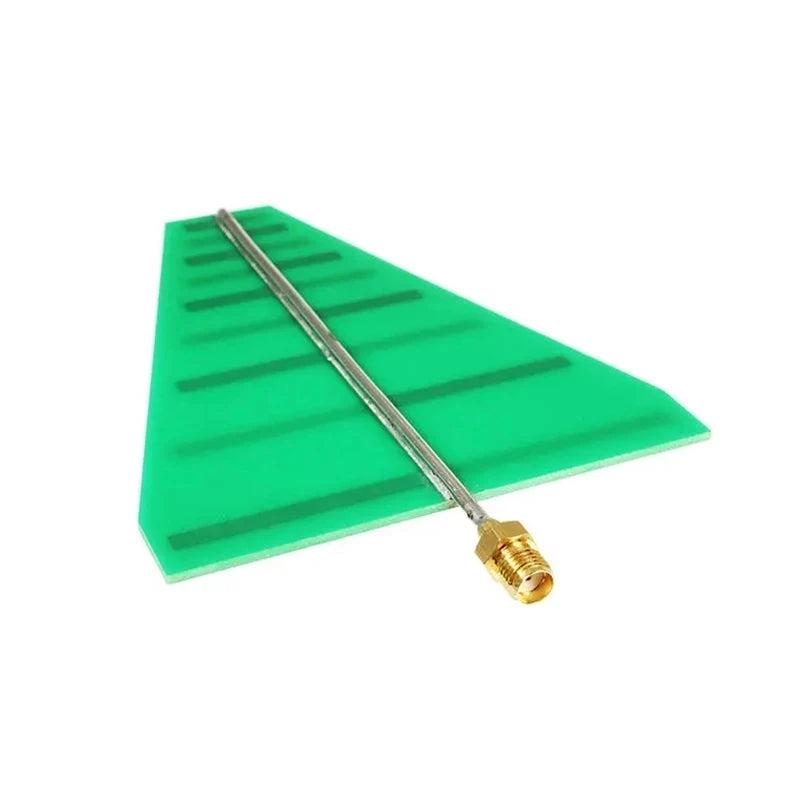 Custom 1.35GHz-9.5GHz 8x10cm UWB Ultra Wideband Log Periodic Antenna 5-6db 15W female modules Manufacturer
