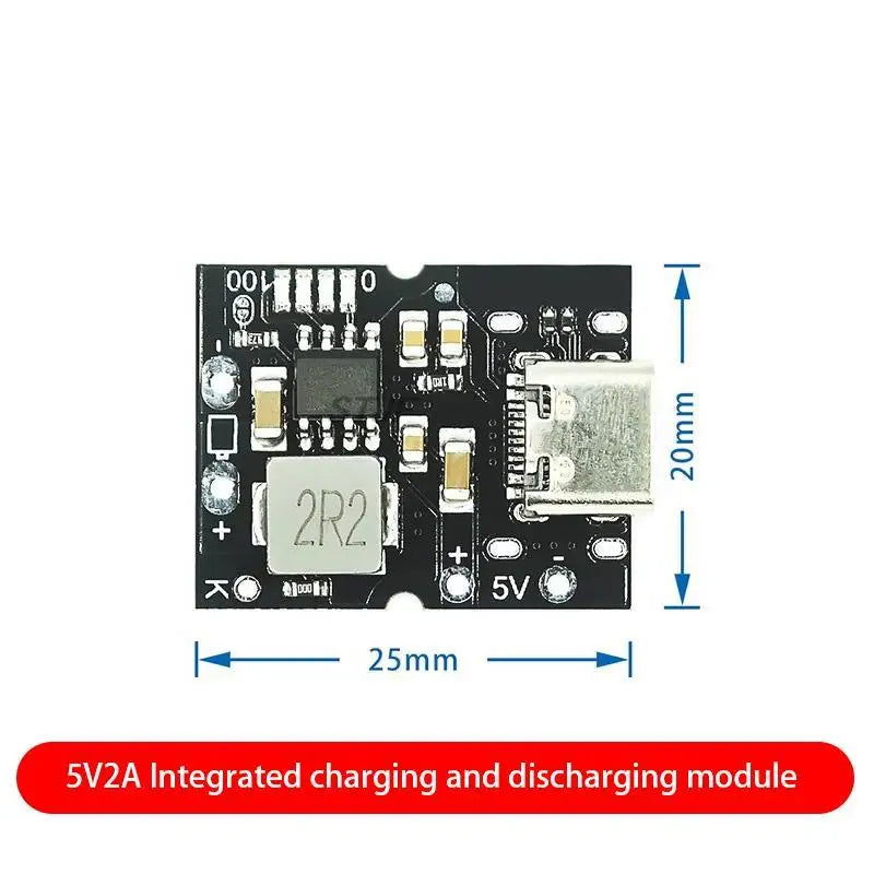 Custom High Precision 5V 2A Charging Discharging Module Integrated Type - C Input Compatible With 4.2V Lithium Battery
