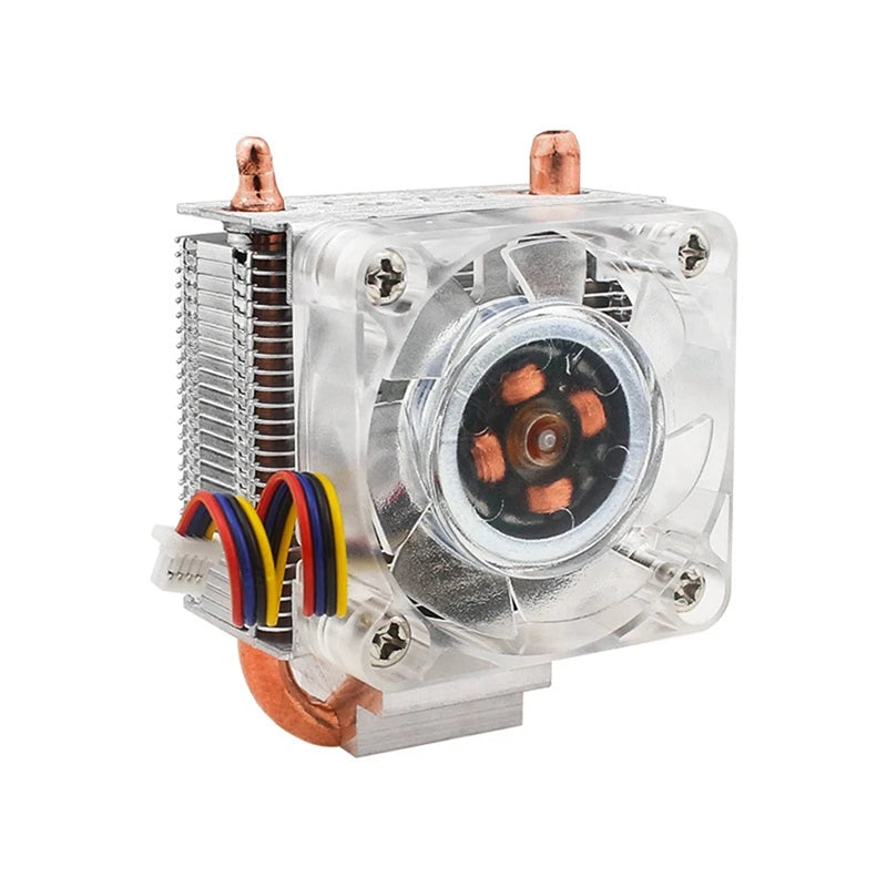 ICE Tower Fan Thinner RGB Fan Low-Profile CPU Cooler U-Shaped Copper Tube Fins For Raspberry Pi 5 Pi5