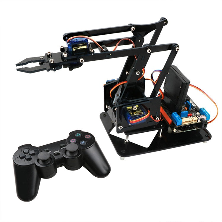 Intelligent Robot Car 4-Degree-of-Freedom Wireless Control Mearm Mechanical Arm High Hardness Scracth Programming customize