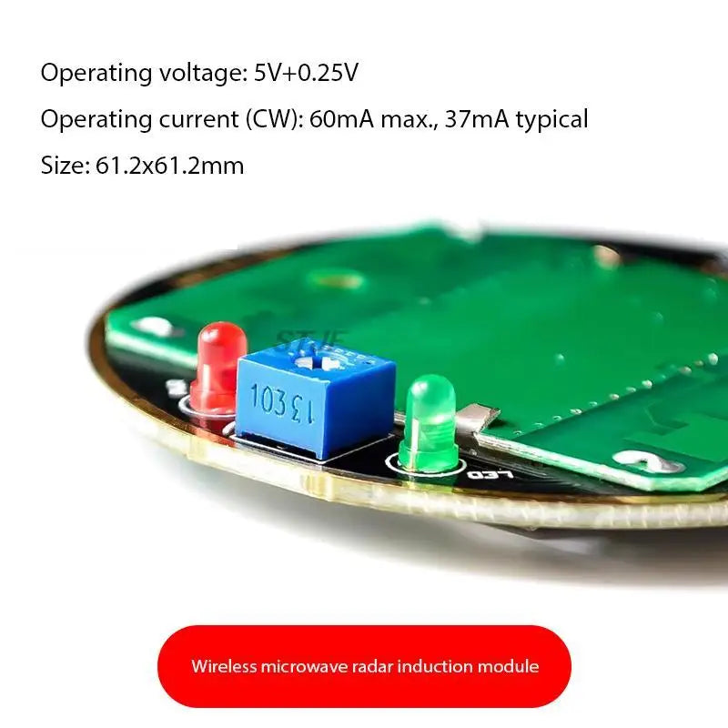 Custom HB100 X 10.525GHz Microwave Sensor 2-16M Doppler Radar Human Body Induction Switch Module For ardunio