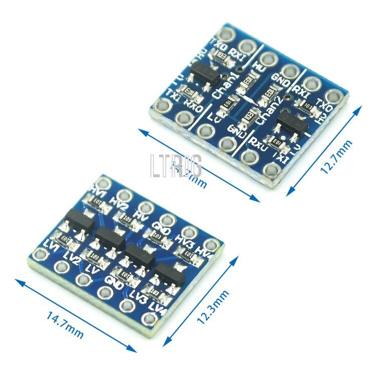 Custom 1PCS 5V-3V IIC UART SPI 2 4 Channel Level Converter Module forArduino via