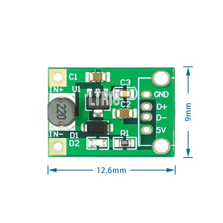 Custom 1PCS DC-DC booster Voltage regulator power module battery booster plate 0.9V~5V 5V mobile power boost