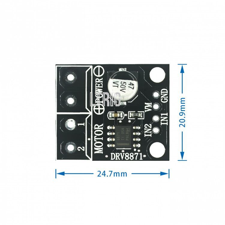 Custom 1PCS DRV8871H-Bridge Brushed DC Motor Driver Breakout Board For Arduino PWM Control 3.6A Max Internal Current Sense