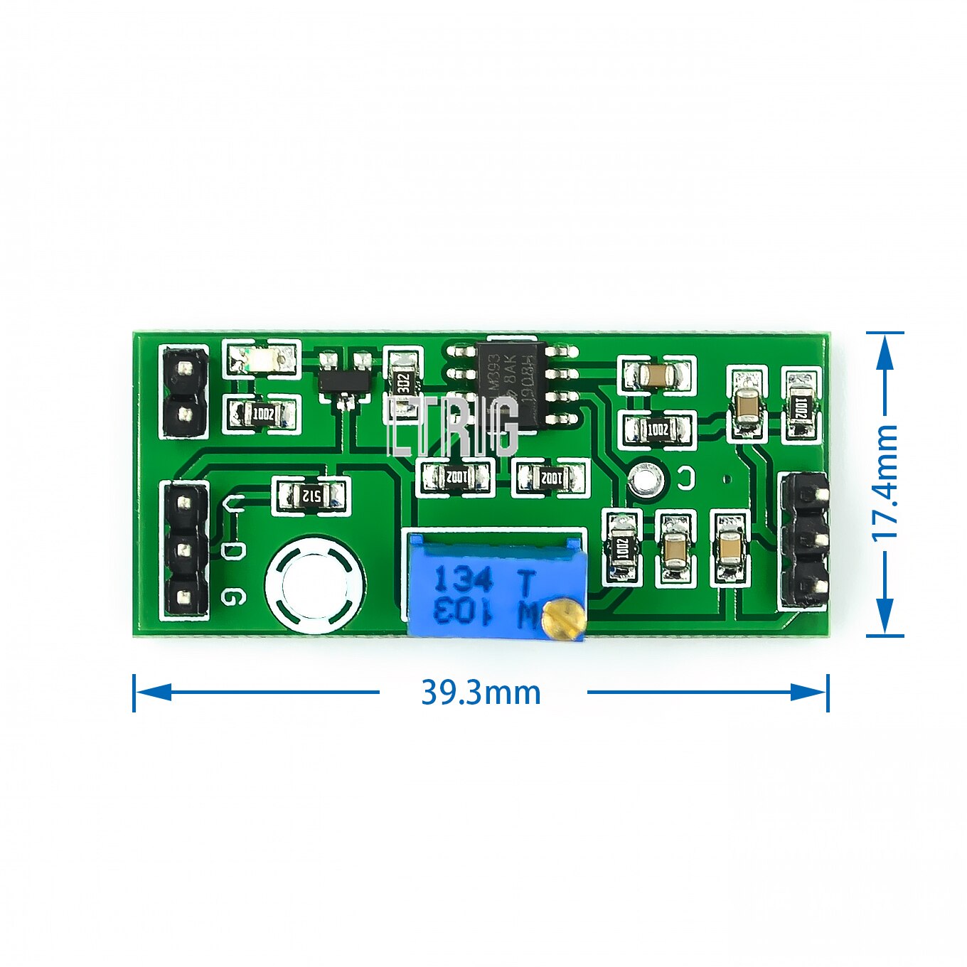 Custom 1PCS LM393 Voltage Comparator Module Signal Waveform Adjustable High Low Level/Load Drive Dual Channel 4.5-28V