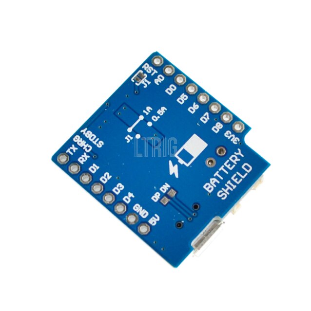 Custom 1PCSBattery Shield For WEMOS D1 mini single lithium battery charging & boost