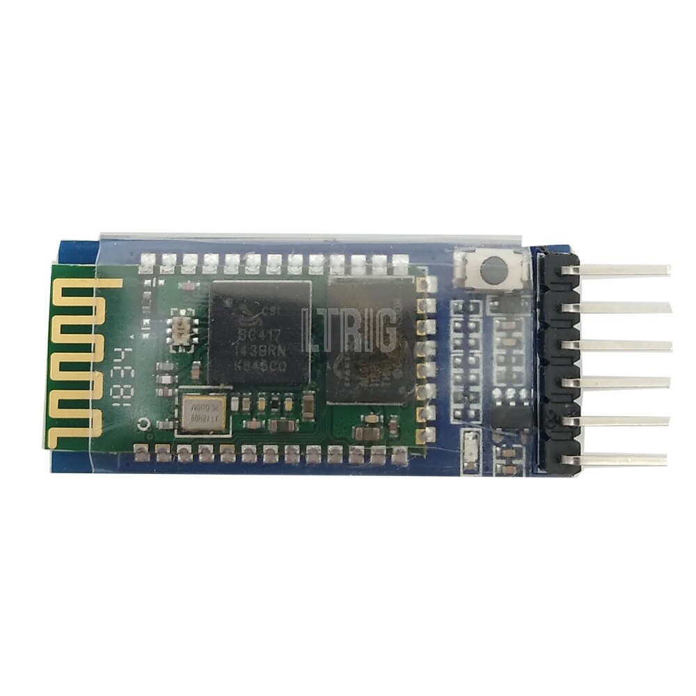 custom 1Pcs 10 HC-05 integrated Bluetooth serial port module RF wireless RS232 TTL module for UART converter and adapter