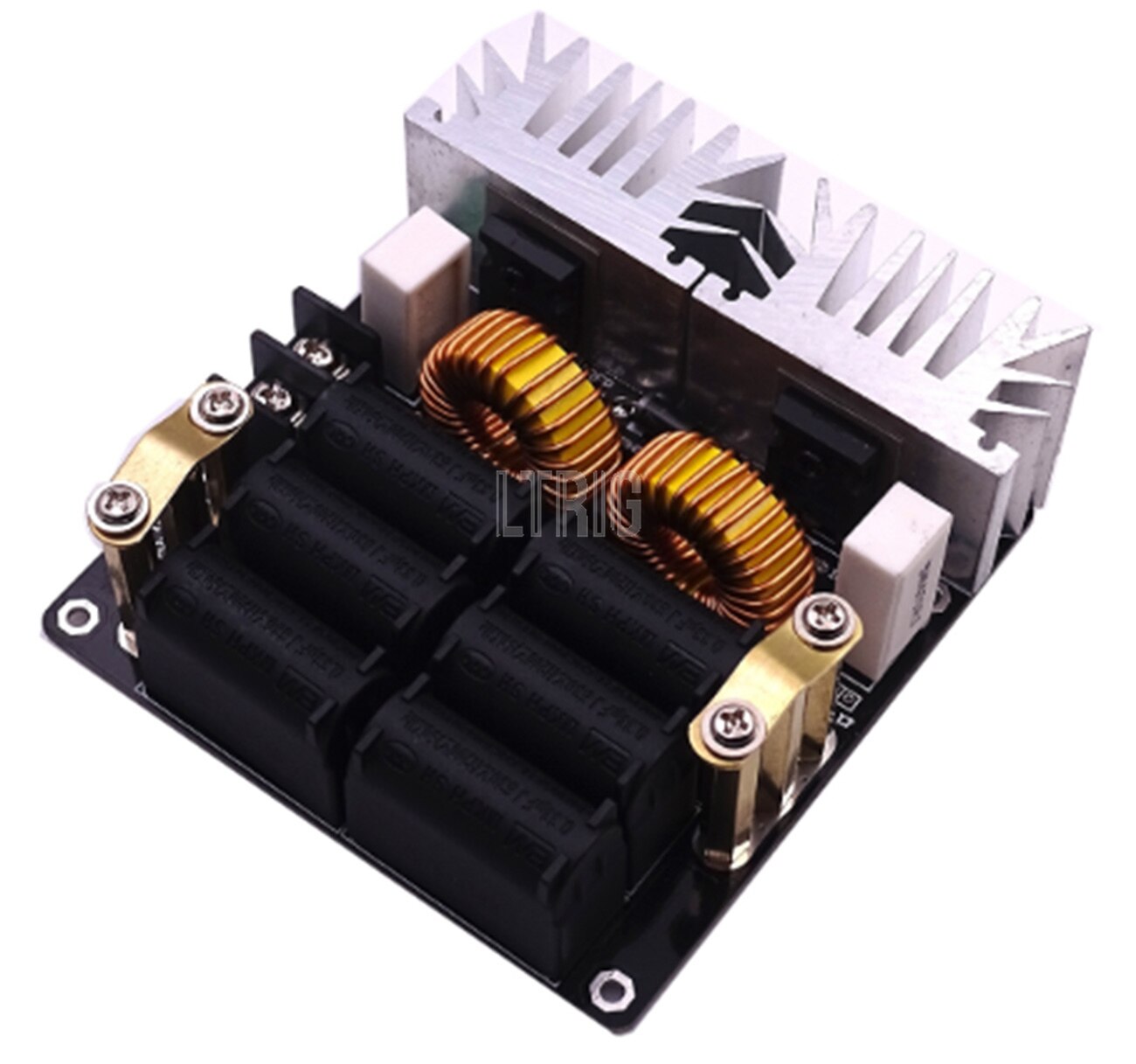 custom 1Pcs 12-48v 1000W 20A ZVS Low voltage induction heating board Power supply module Flyback Driver Heater Tesla coil