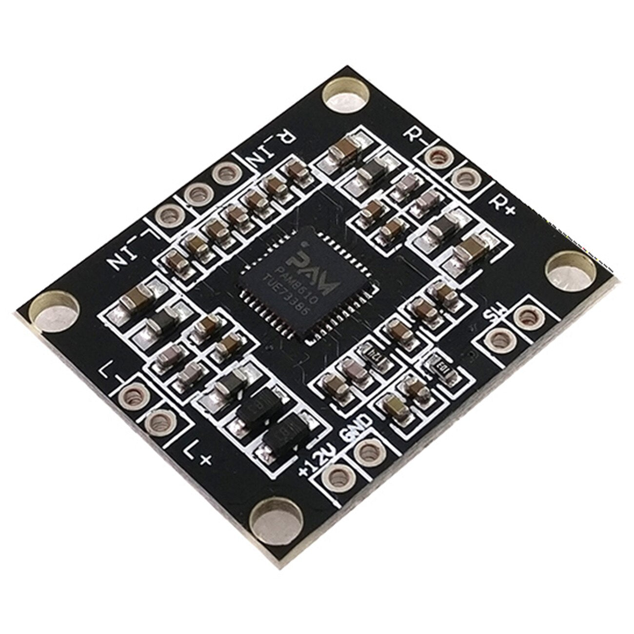 custom 1Pcs 12V Mini High Fidelity PAM8610 Stereo Audio Amplifier Amplifier Board 2X10W Dual Channel Class D