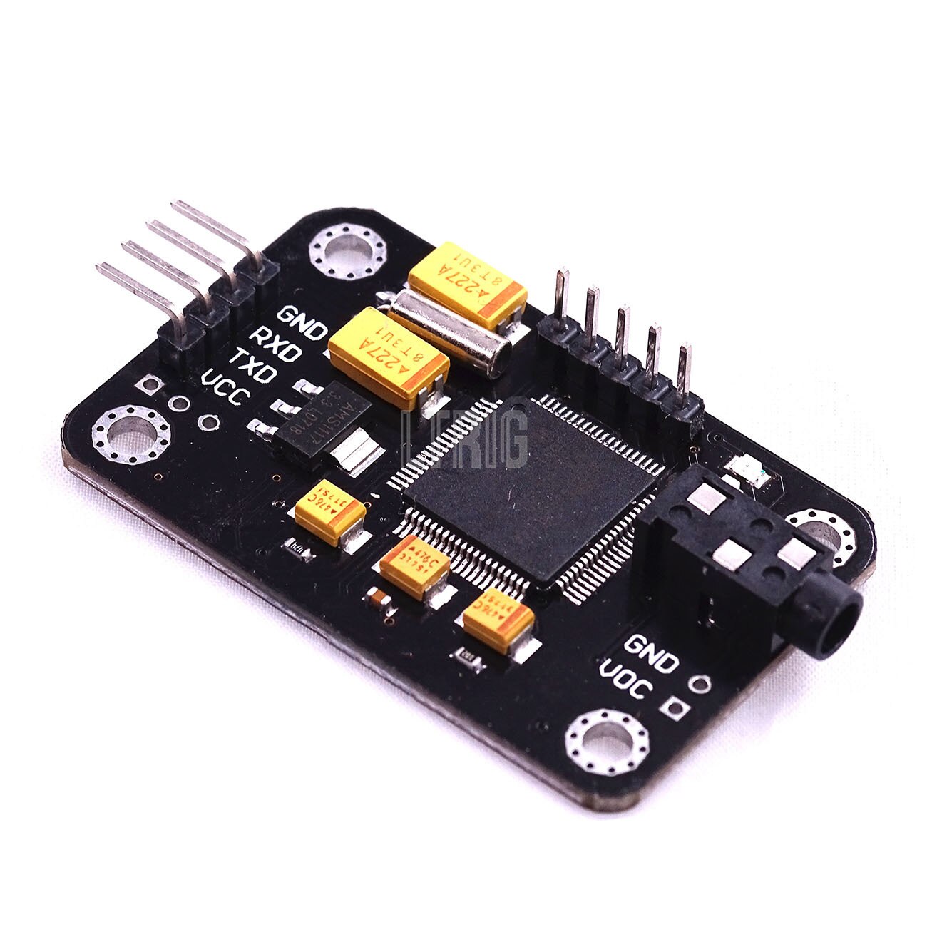 custom 1Pcs Control Voice Recognition Module Black Voice Jumper Cable With High Sensitivity Microphone Tools For Arduino