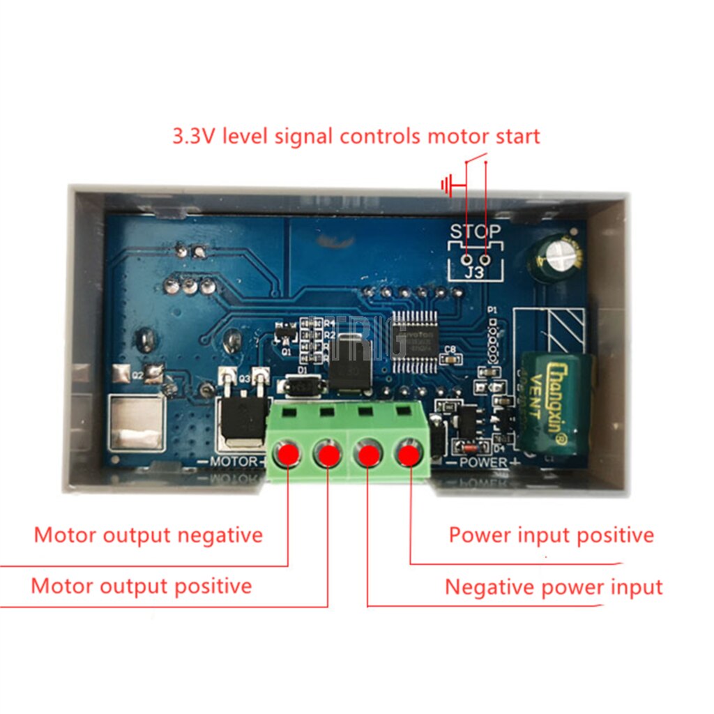 custom 1Pcs DC 5-30V 12v 24v 5A DC Motor Controller PWM Adjustable Speed Digital display encoder