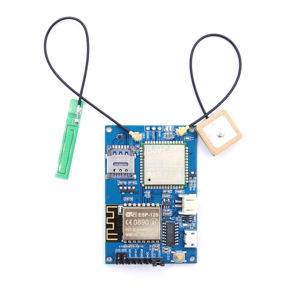 custom 1Pcs ESP8266 ESP-12S A9G Quadband GSM GPS IOT Wifi + Cellphone + GPS 850/900/1800 / 1900MHz Development Board
