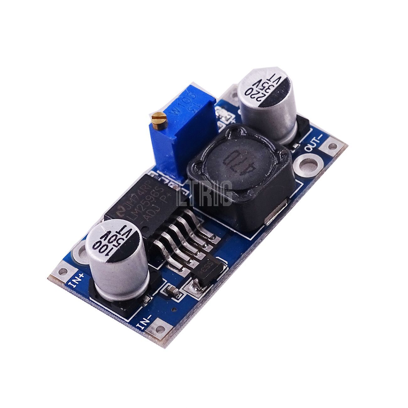 custom 1Pcs LM2596 power supply module DC / DC BUCK 3A adjustable buck module regulator ultra LM2596S 24V switch 12V 5V 3V