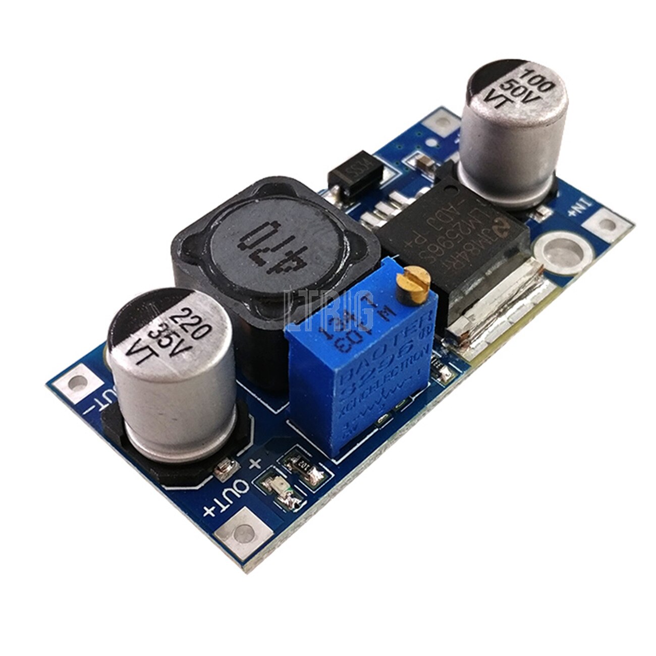 custom 1Pcs LM2596 power supply module DC / DC BUCK 3A adjustable buck module regulator ultra LM2596S 24V switch 12V 5V 3V