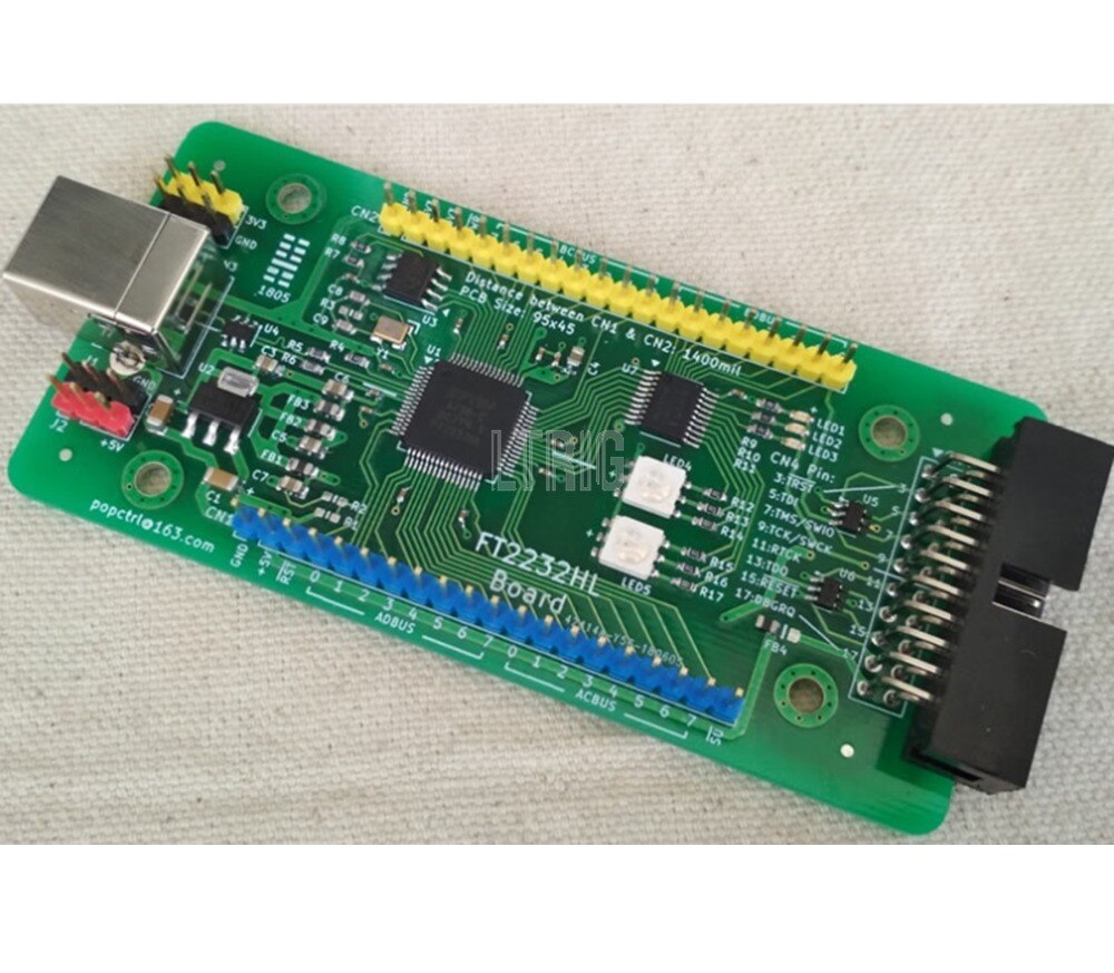 custom 1Pcs New FT2232HL Development Board FT2232H USB Port Support JTAG openOCD